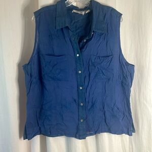 Pretty Denim Short Sleeved Top